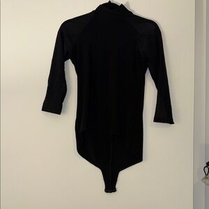 Black Body suit One Piece Latin (Dance practice wear)